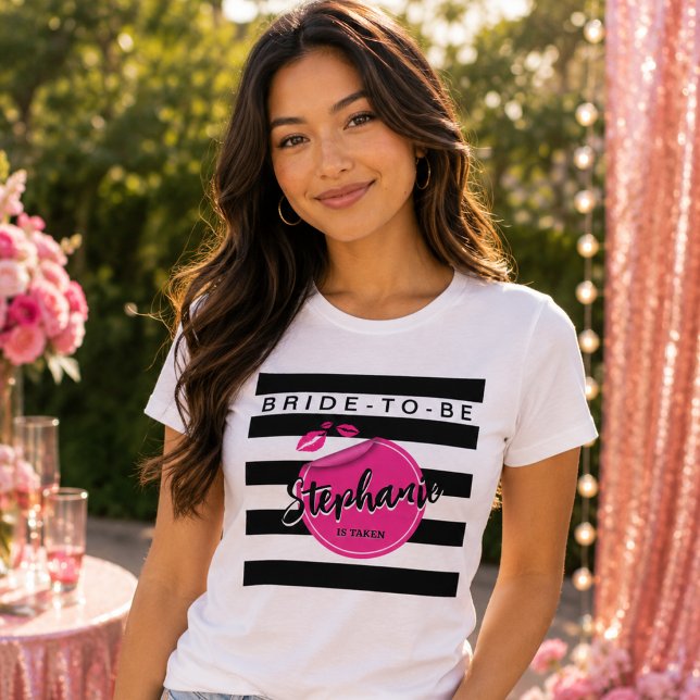 Personalised Bride-To-Be Glam Bachelorette  Tri-Bl Tri-Blend Shirt (Bride-to-be tee)