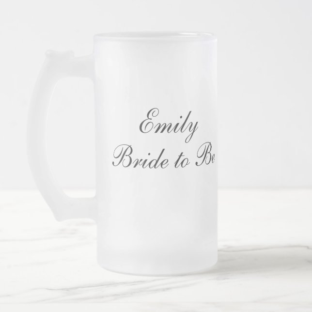 Personalised Bride to Be Mug (Left)