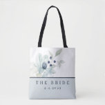 Personalised Bride Tote<br><div class="desc">Perfect bridal shower gift for the beautiful bride to be! Personalise the front and back of this lovely watercolor floral tote bag with the brides wedding date and change the words,  "The Bride" to anything you like!</div>