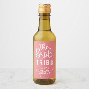 Personalised Bride Tribe Bachelorette Wine Label