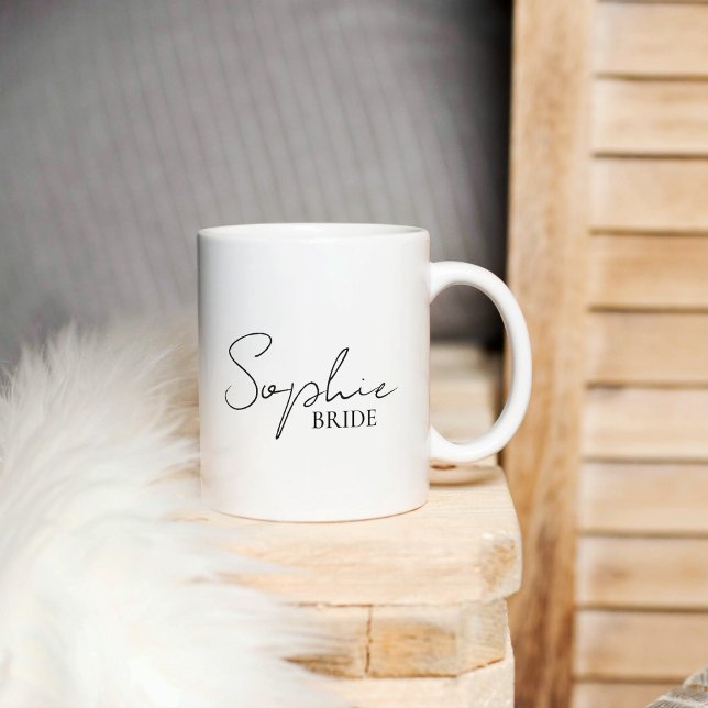 Personalised Bride Two-Tone Coffee Mug (Creator Uploaded)