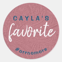 Personalised Bride's Favourite Rose Gold Blue Favo