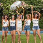 Personalised Bridesmaid Bachelorette Party Group Tank Top<br><div class="desc">Looking for the perfect bridesmaid tank top? Look no further than these cool girl tanks! Perfect for a bachelorette party or your upcoming wedding, these tanks are sure to put a smile on any bride's face. Not only do they look great, but they're also super comfortable and can be worn...</div>