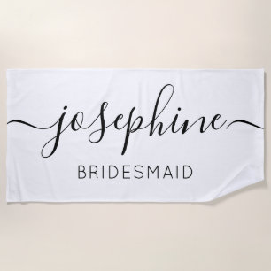 Personalised Bridesmaid Bridesmaid Proposal gift Beach Towel