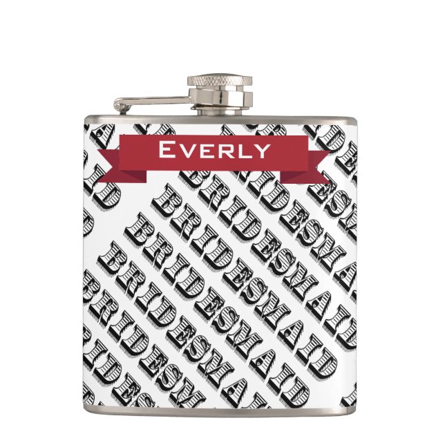 Personalised Bridesmaid Flask (Front)