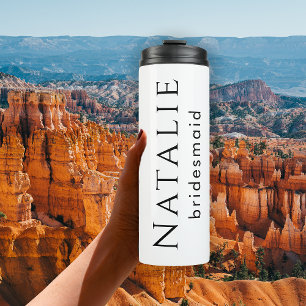 Personalised Bridesmaid Gift Bachelorette Party Thermal Tumbler