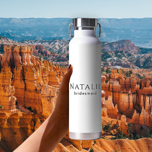 Personalised Bridesmaid Gift Bachelorette Party Water Bottle