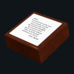 Personalised Bridesmaid  Gift Box<br><div class="desc">Bridesmaid Wooden Gift Box with the poem: " You shared with us the start of our "happily ever after",  with many tears of joy and moments of laughter. You are always there when I need you and I can always depend,  Today,  my Bridesmaid,  and forever,  my friend."</div>