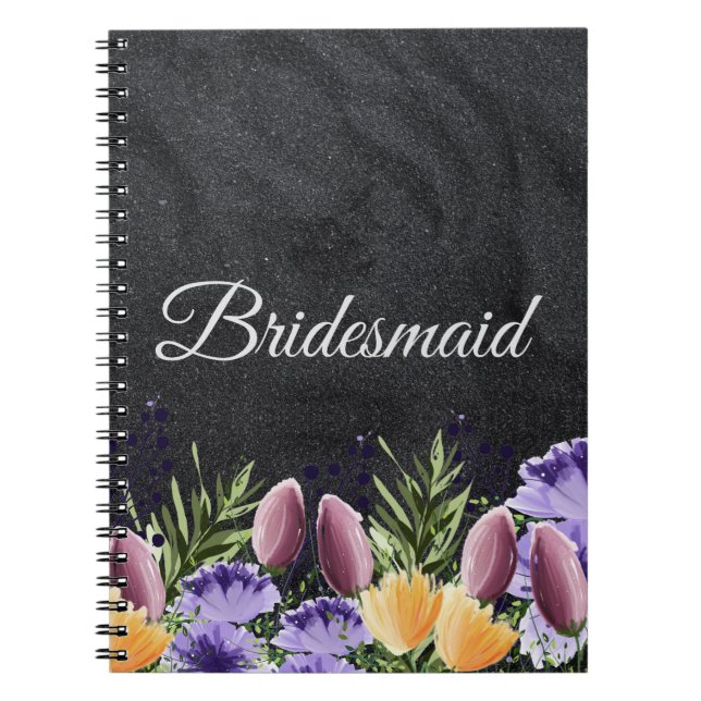 Personalised Bridesmaid Gift Idea Notebook (Front)
