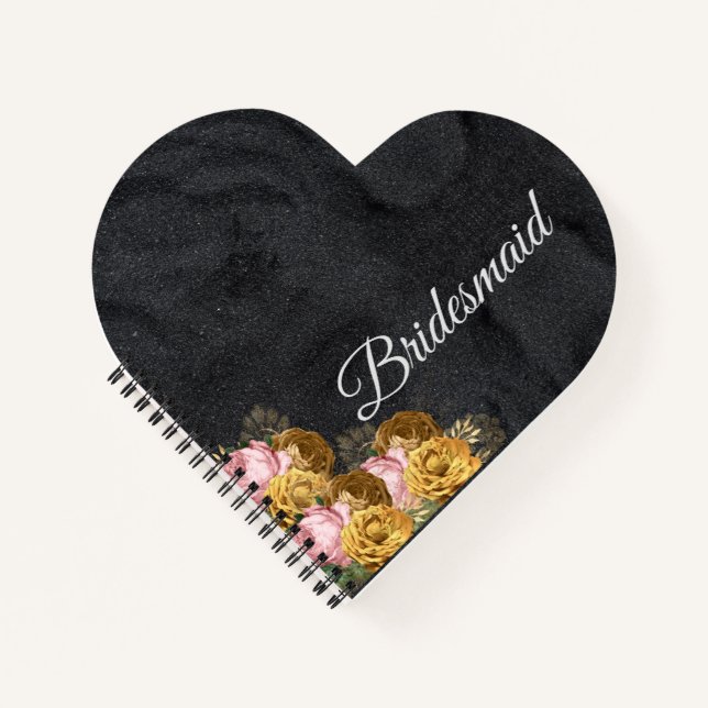 Personalised Bridesmaid Gift Idea Notebook (Front)