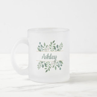Personalised Bridesmaid Gifts | Gifts for Her Frosted Glass Coffee Mug