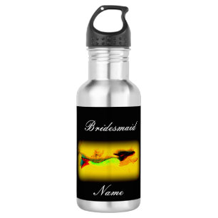 Personalised bridesmaid mermaid  532 ml water bottle