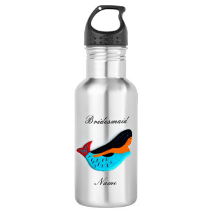 Personalised bridesmaid mermaid 532 ml water bottle
