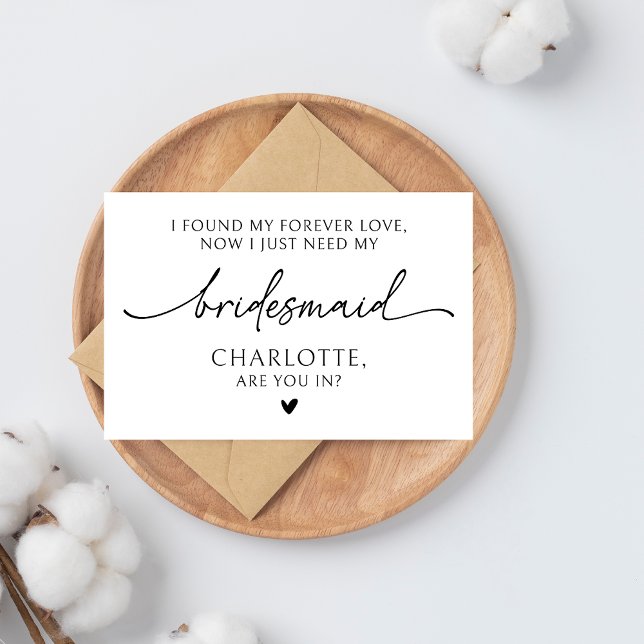 Personalised Bridesmaid Proposal Card, Bridal Gift Holiday Card (bridesmaid proposal card, custom name bridesmaid card, personalized bridesmaid gift, bridesmaid )