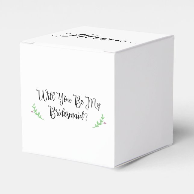Personalised Bridesmaid Proposal withCustom Photo Favour Box (Front Side)