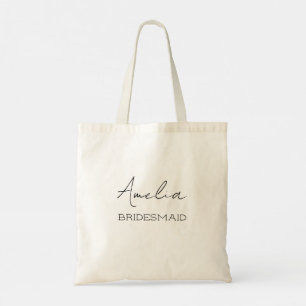 Personalised Bridesmaid Tote Bag