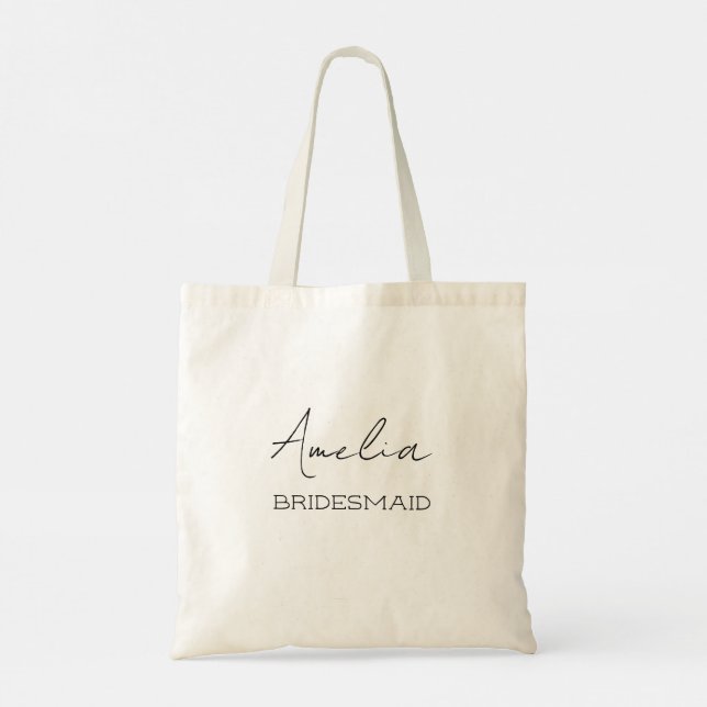 Personalised Bridesmaid Tote Bag (Back)