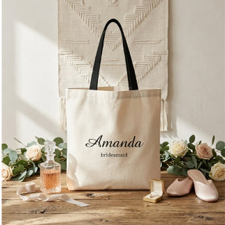 Personalised Bridesmaid Tote Bag Gift