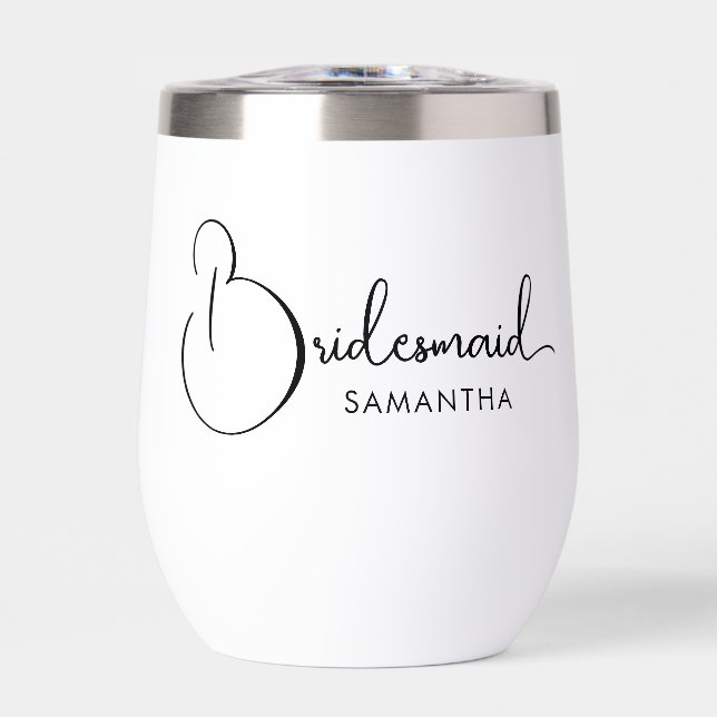 Personalised Bridesmaid Typography (Front)