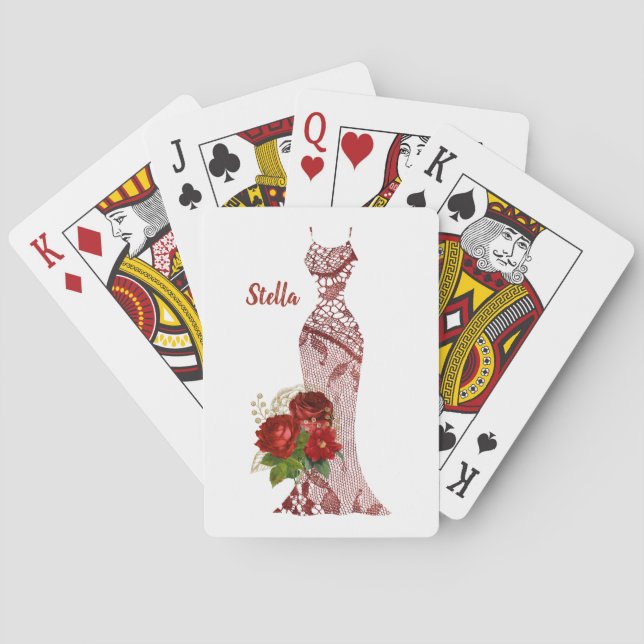 Personalised Bridesmaid's Gifts Playing Cards (Back)