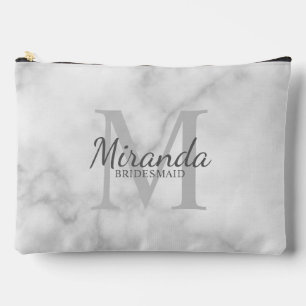 Personalised Bridesmaid's Monogram and Name Accessory Pouch