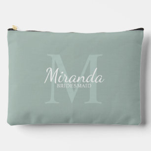 Personalised Bridesmaid's Monogram and Name Accessory Pouch
