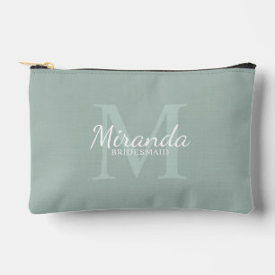 Personalised Bridesmaid's Monogram and Name Accessory Pouch