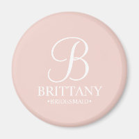 Personalised Bridesmaid's Name and Monogram