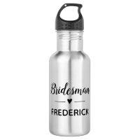 Personalised Bridesman Heart Wedding
