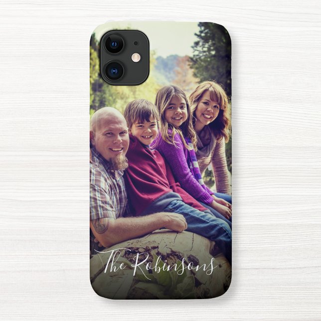 Personalised Bright Filter Family Photo Name Case-Mate iPhone Case (Creator Uploaded)