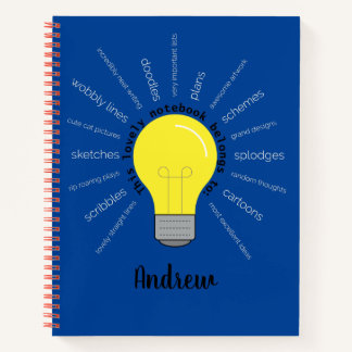 Personalised Bright Ideas Spiral Bound Notebook