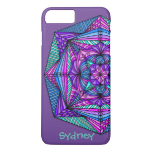 Personalised Bright Mandala iPhone 7 Plus Case