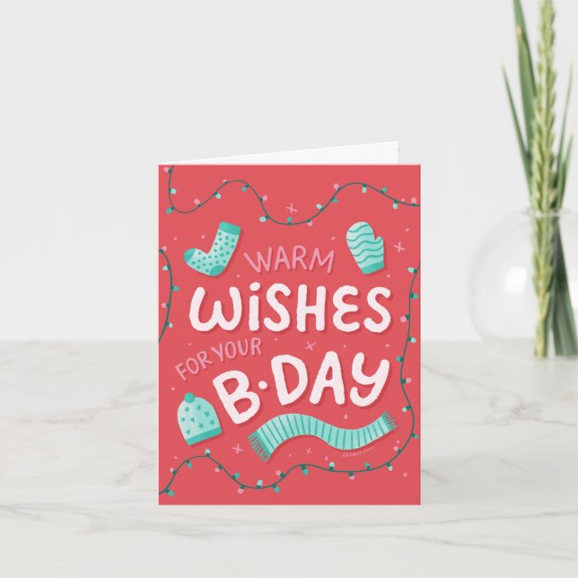 Personalised Bright Modern Birthday Card (Front)