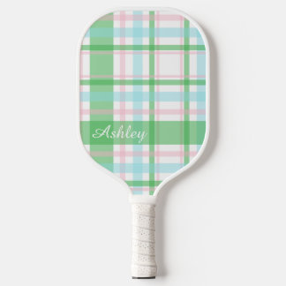  Personalised Bright Plaid (Prep)    Pickleball Paddle