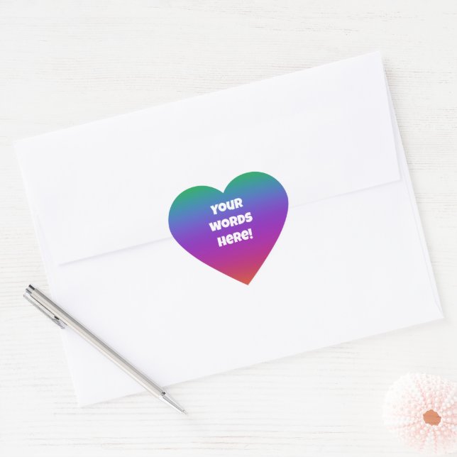 Personalised Bright Rainbow Envelope Stickers (Envelope)