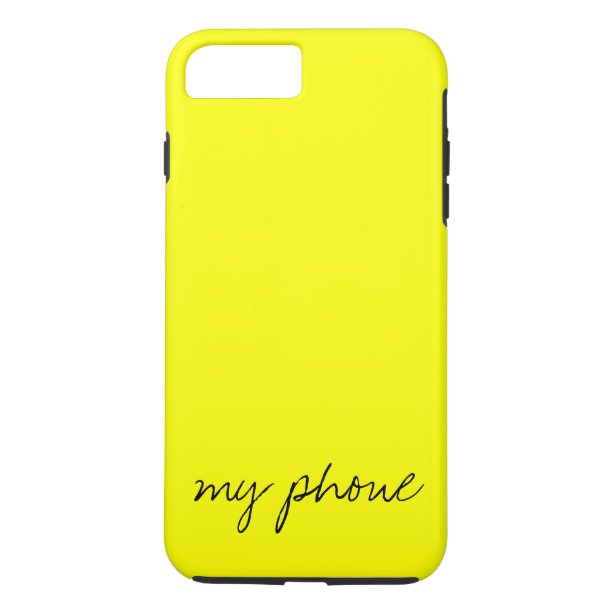 Neon Yellow iPhone 8 Plus/7 Plus Cases & Covers Zazzle.co.uk