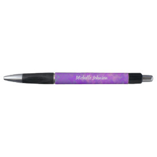 Personalised Brilliant Violet Marbled Art