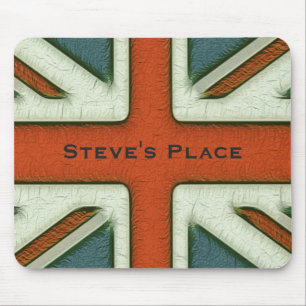 Personalised British Flag Mouse Mat
