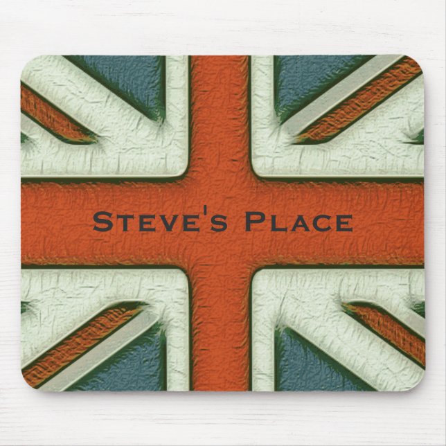 Personalised British Flag Mouse Mat (Front)
