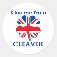 Personalised British Kiss Me I'm Cleaver