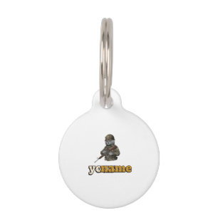 Personalised British Shorthair Military Cat  Pet Tag