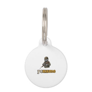 Personalised British Shorthair Military Cat Pet Tag