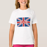 Personalised British Union Jack flag T-Shirt