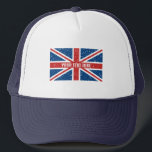 Personalised British Union Jack flag T-Shirt Trucker Hat<br><div class="desc">Personalised British Union Jack flag T-Shirt Trucker Hat</div>