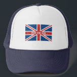 Personalised British Union Jack flag T-Shirt Trucker Hat<br><div class="desc">Personalised British Union Jack flag T-Shirt Trucker Hat</div>