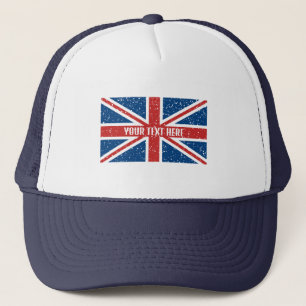 Personalised British Union Jack flag T-Shirt Trucker Hat