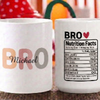 Personalised Bro Nutrition Facts Name, traits