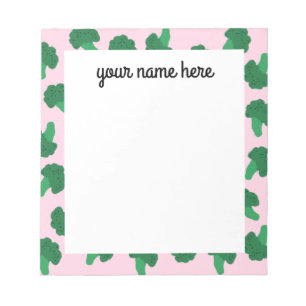 Personalised Broccoli Notepad