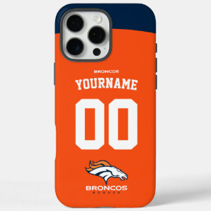 Personalised Broncos Jersey American Football iPhone 16 Pro Max Case