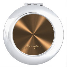 Personalised Bronze Metallic Radial Texture